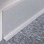 Алюминиевый плинтус Diele ПЛ60 Серебро люкс 11.2х58.5х2500 мм (пог. м)