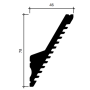 Карниз дюрополимерный Европласт 6.50.702 46х78 мм