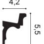 Карниз Orac Decor C323 42х55х2000 мм