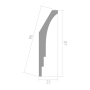 Карниз Ultrawood CR 0026 25х87х2440 мм (пог. м)