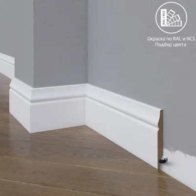 Плинтус Madest Decor 04-083-10 окрашенный в ваш цвет RAL/NCS 10х83 мм (пог. м) Плинтус Madest Decor 04-083-10 окрашенный в ваш цвет RAL/NCS 10х83 мм (пог. м)