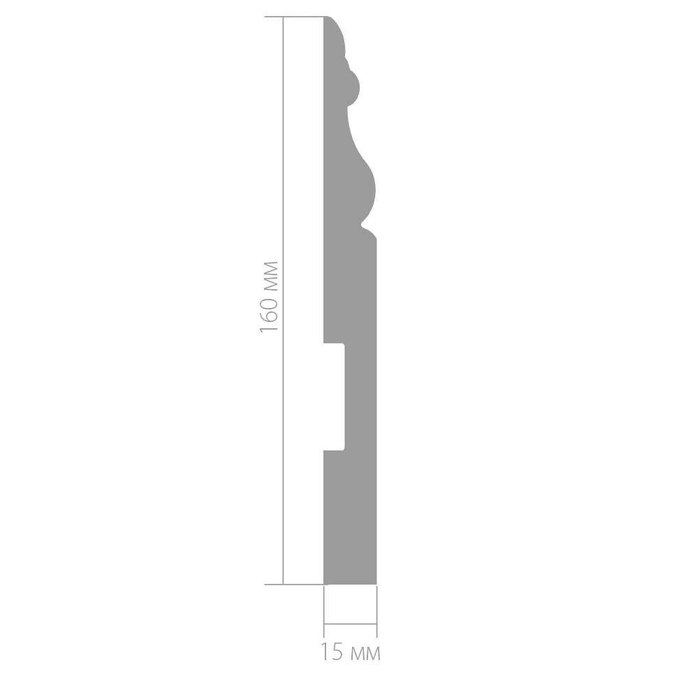 Плинтус Ultrawood Base 5272 i 15х160х2000 мм (пог. м) - миниатюра 3