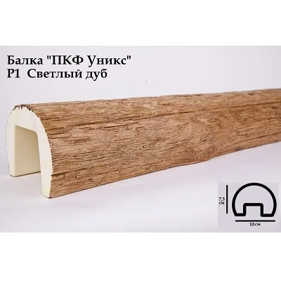 Балка Уникс Ретро Р1 Светлый дуб - фото 1