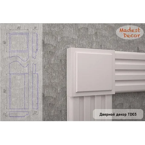 Дверной декор МДФ Madest Decor TD03 Дверной декор МДФ Madest Decor TD03