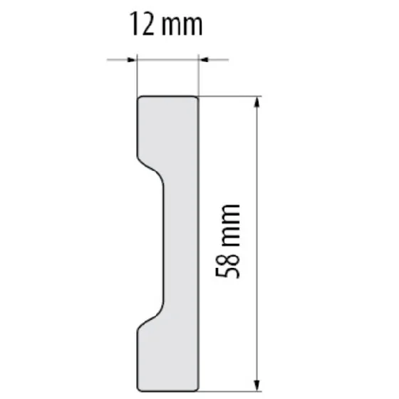 Плинтус Cezar Elegance LPC32 12х58х2440 мм (пог. м) - миниатюра 2