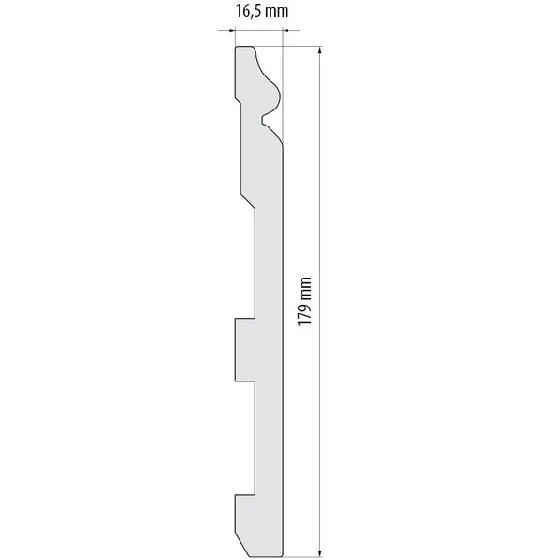 Плинтус Cezar Elegance LPC33 16,5х179х2440 мм (пог. м) - миниатюра 2
