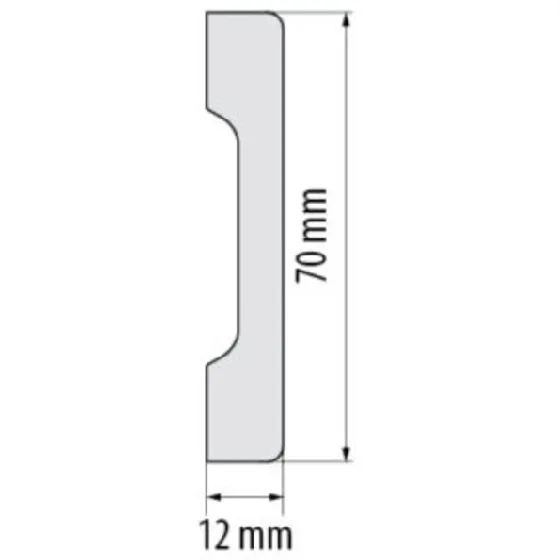 Плинтус Cezar Elegance LPC37 12х70х2440 мм (пог. м) - миниатюра 2