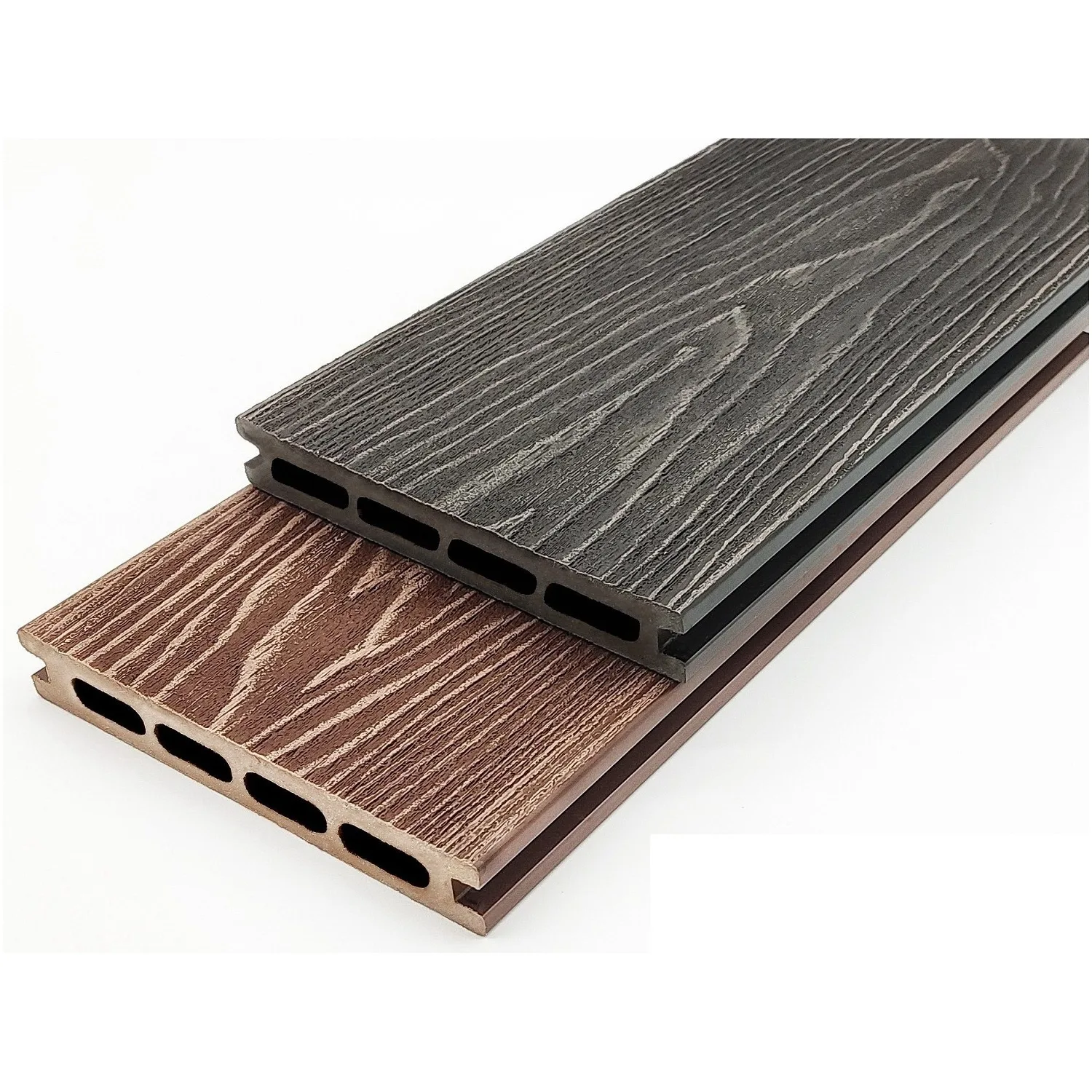 Террасная доска ДПК Nautic Prime Light Esthetic Wood 22х145х6000 мм Венге - фото 2
