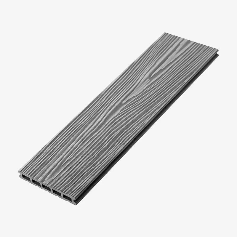 Террасная доска ДПК Unodeck Mogano Серый 24х165х4000 мм - фото 2