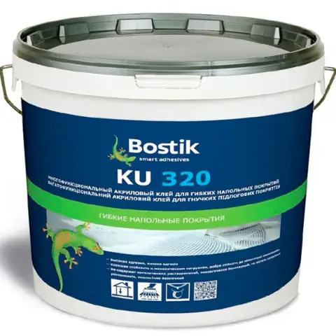 Клей Bostik KU 320 универсальный акриловый эмульсионный 20 кг