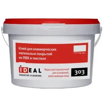 Клей Ideal 303 для коммерческих покрытий из ПВХ и текстиля 4 кг