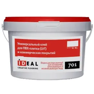 Клей Ideal 701 универсальный для ПВХ-плитки и коммерческих покрытий 5 кг