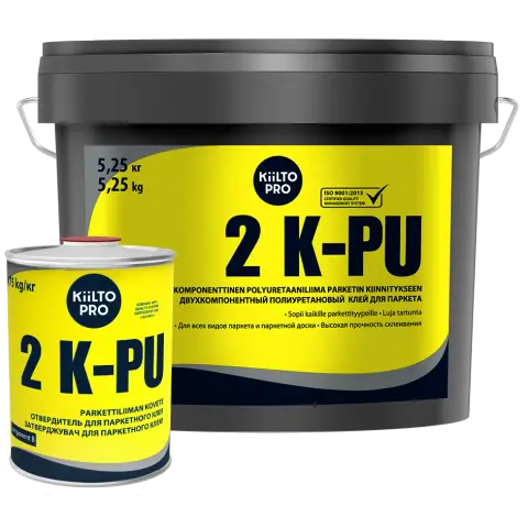 Клей Kiilto 2K-PU для паркета двухкомпонентный 5,25 + 1,75 кг