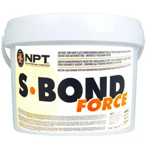 Клей NPT S-Bond Force для паркета однокомпонентный силановый 14 кг