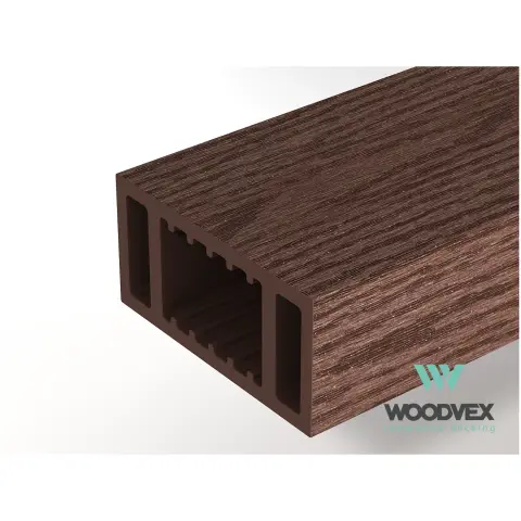 Перила из ДПК Woodvex нижняя Тёмно-коричневая 50х100х3000 мм