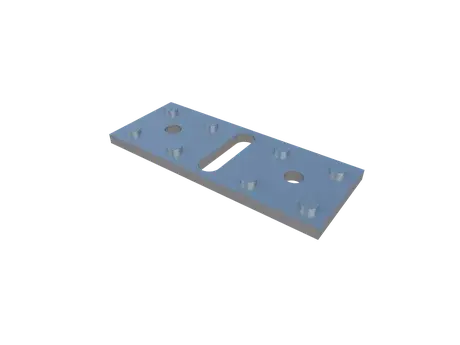 Пластина стальная крепежная регулируемая Level Plate Bend для Line Frame 3х25х65 мм