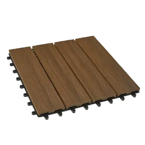 Садовый паркет из ДПК CM Garden Modern Патина Браун 30х30 см