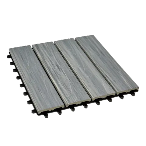 Садовый паркет из ДПК CM Garden Modern Патина Грей 30х30 см