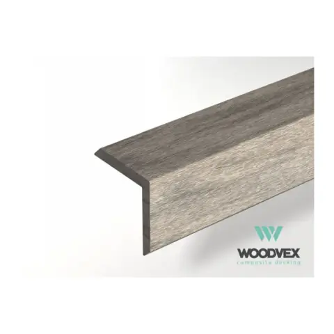 Уголок (L-планка) из ДПК Woodvex Select Colorite Серый дым 53х53х3000 мм
