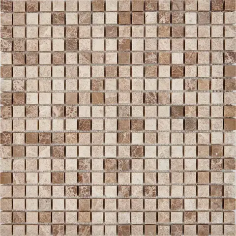 Мозаика Pixel mosaic Мрамор PIX224 чип 15х15мм