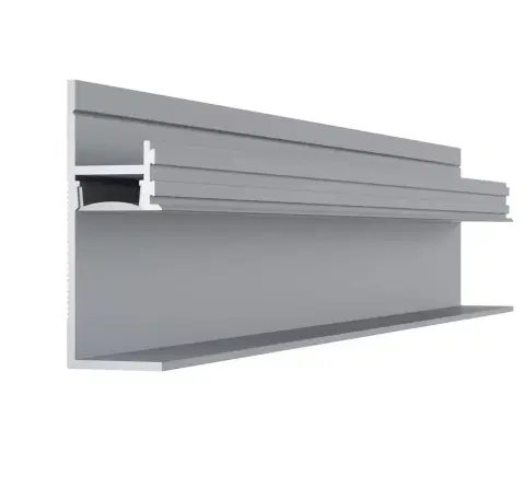 Плинтус Pro Design 7210 скрытый теневой Анодированный 17.5х52 мм (пог. м)