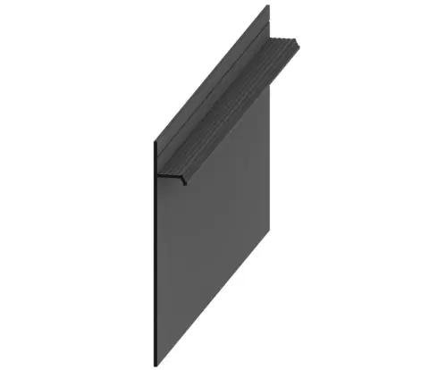 Плинтус AluminiumPro AL13-323 RAL9005 Чёрный 13х80/100х2700 мм (пог. м)