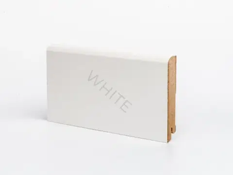 Плинтус Deartio Economy W02-100 White 16х100х2050 мм (пог. м)