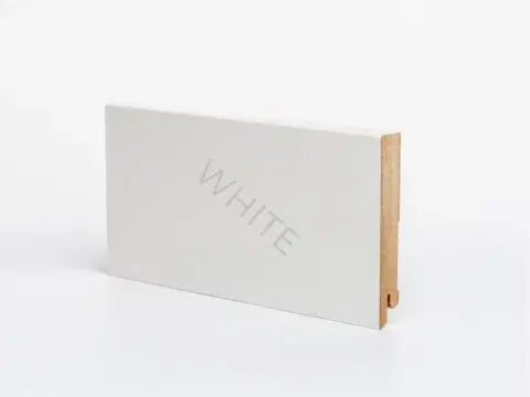 Плинтус Deartio Economy W06-100 White 16х100х2050 мм (пог. м)