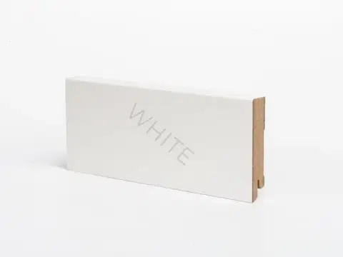 Плинтус Deartio Economy W06-80 White 16х80х2050 мм (пог. м)
