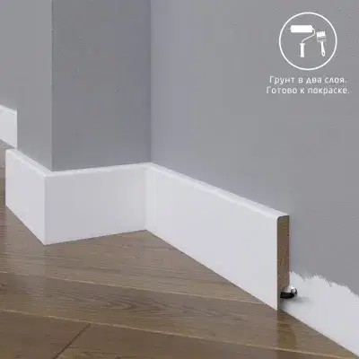 Плинтус Madest Decor 09-072-12 Под покраску 12х72 мм (пог. м)
