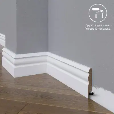Плинтус Madest Decor 21-072-12 Под покраску 12х72 мм (пог. м)