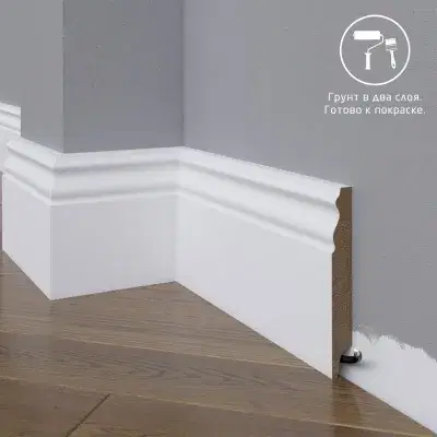 Плинтус Madest Decor 22-120-16 Под покраску 16х120 мм (пог. м)