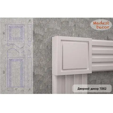 Дверной декор МДФ Madest Decor TD02 - миниатюра 1
