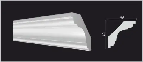 Карниз Decor Dizayn DD05 49x49х2000 мм (пог. м) - миниатюра 4