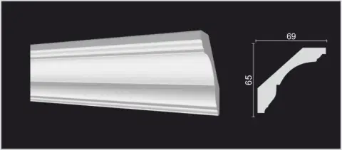 Карниз Decor Dizayn DD17 65x69х2000 мм (пог. м) - миниатюра 4