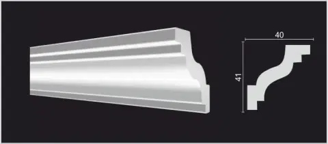 Карниз Decor Dizayn DD28 40x41х2000 мм (пог. м) - миниатюра 4