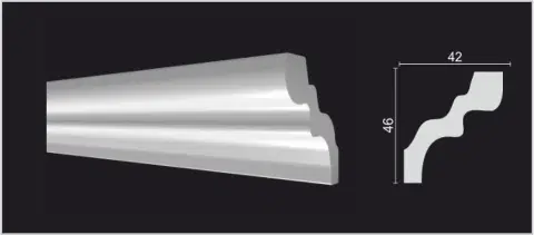 Карниз Decor Dizayn DD39 42x46х2000 мм (пог. м) - миниатюра 4