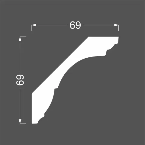 Карниз Deartio K1.97.20 69х69х2070 мм (пог. м) - миниатюра 3