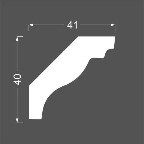 Карниз Deartio K4.60.16 40х41х2070 мм (пог. м) - миниатюра 3