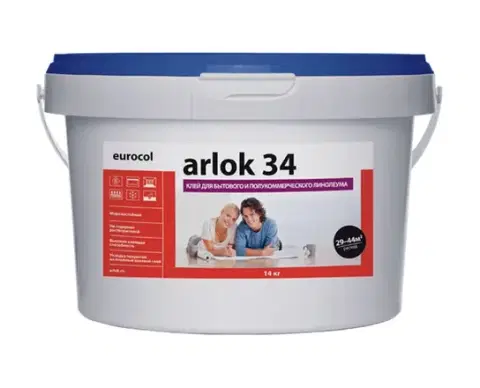 Клей Arlok 34 для бытового и полукоммерческого линолеума 7 кг