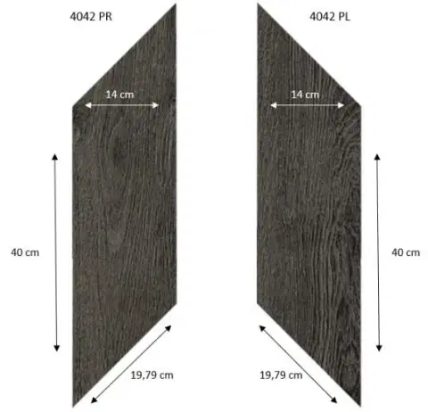 Кварцвиниловая плитка ПВХ Forbo Professional 2,2 mm 4042 Ромб Black Fine Oak
