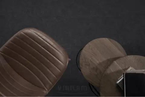 Кварцвиниловая плитка ПВХ Vinilam Ceramo XXL 2,5 мм 61607 Сланцевый черный
