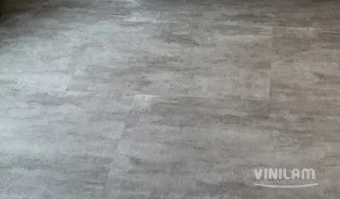 Кварцвиниловая плитка ПВХ Vinilam Ceramo XXL 2,5 мм 71614 Цемент Светлый
