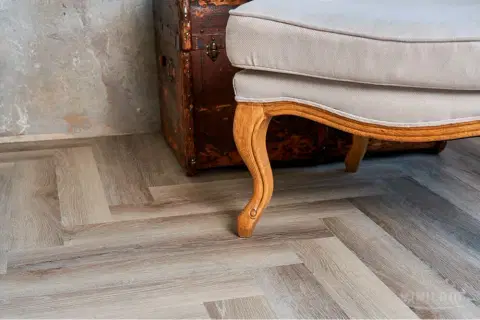Кварцвиниловая плитка ПВХ Vinilam Parquet Herringbone Glue 2.5 mm GD11122 Паркет Эрмитаж - миниатюра 5