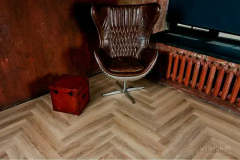 Кварцвиниловая плитка ПВХ Vinilam Parquet Herringbone Glue 2.5 mm GD11166 Паркет Классический