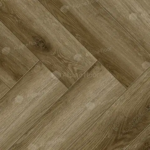 Ламинат Alpine Floor Herringbone 12 Pro LF106-01A Дуб Лион - Коричневый