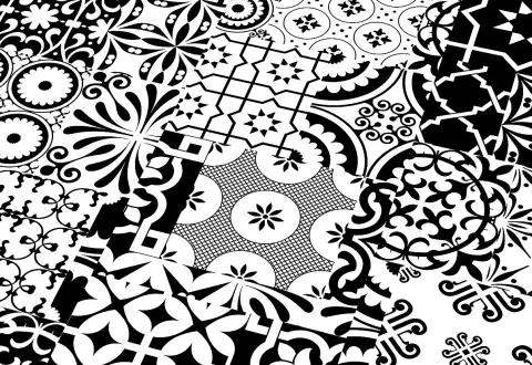Ламинат Falquon Quadraic Q002 Black&White