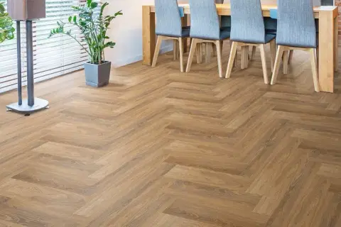 Ламинат SPC Floor Factor Herringbone 15 Tobacco Braun Oak - миниатюра 2