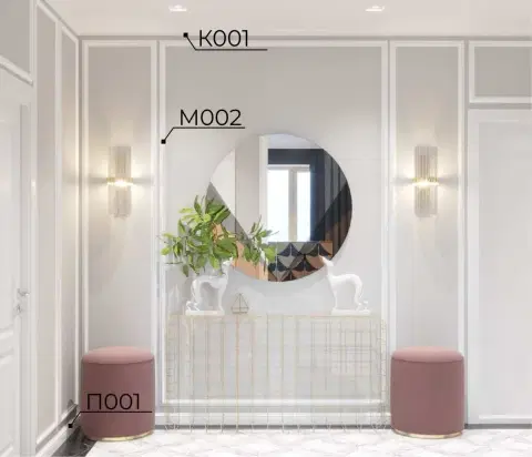 Молдинг CoSca MX002 40х17х2000 мм (пог. м) - миниатюра 8