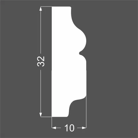 Молдинг Deartio M4.32.10 10х32х2070 мм (пог. м) - миниатюра 3
